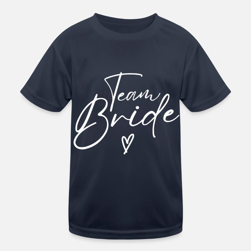 Team Bride Braut 2024 JGA Junggesellinnenabschied Kinder Funktions-T-Shirt