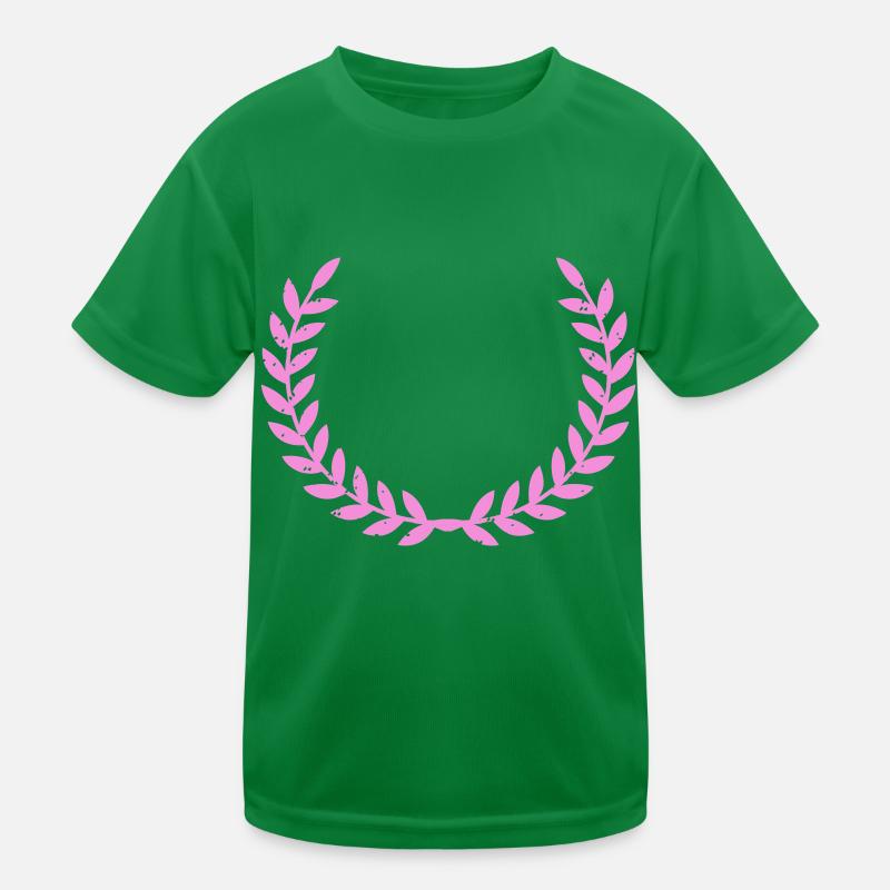 Wreath Pink Kids Functional T-Shirt