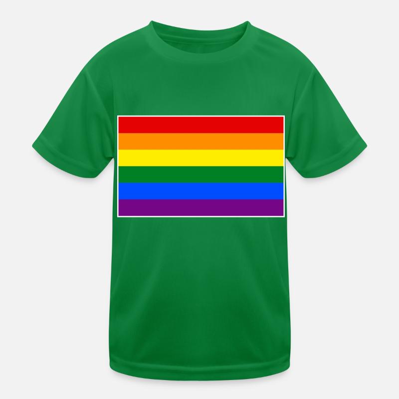 Drapeau arc-en-ciel T-shirt sport Enfant