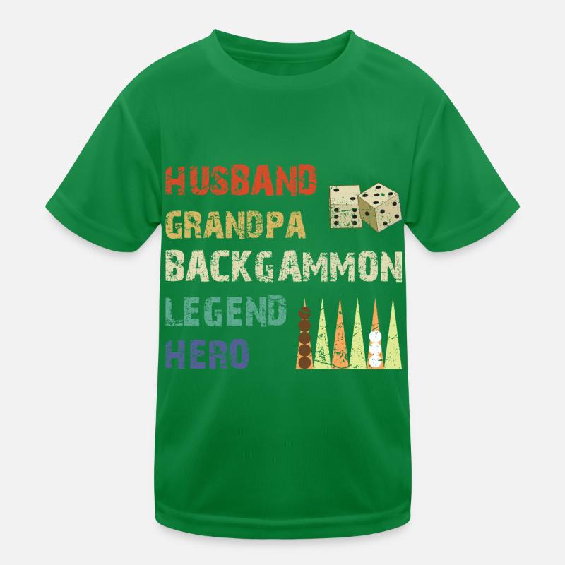 Backgammon Spiel Kinder Funktions-T-Shirt