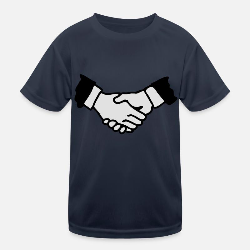 Hände schütteln Kinder Funktions-T-Shirt