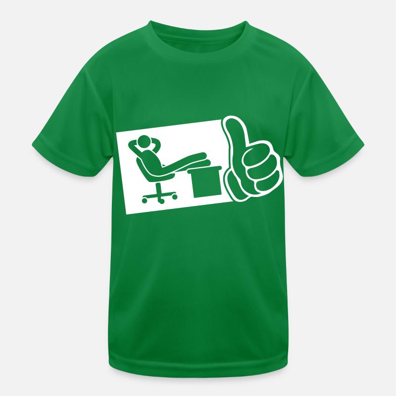 bureau de travail chill thumb T-shirt sport Enfant