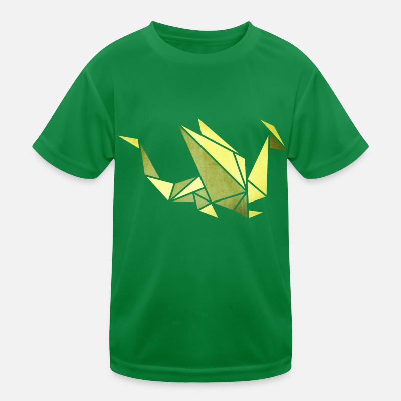 Origami: Drache (Pergament-Optik) Kinder Funktions-T-Shirt