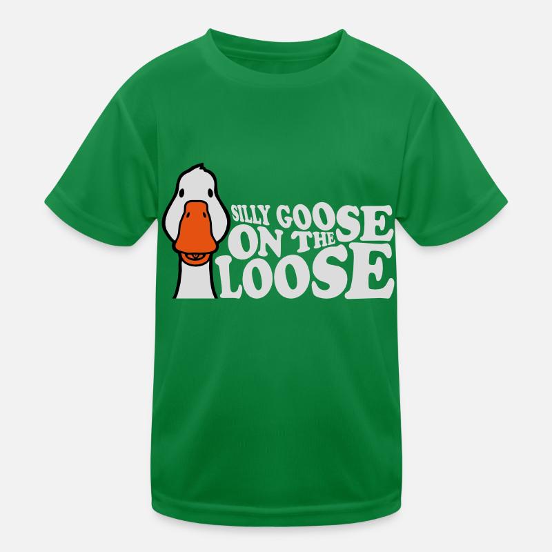 goose on the loose Kinder Funktions-T-Shirt