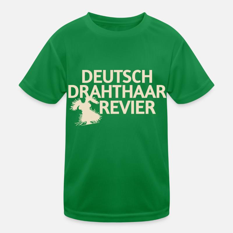 German Wirehaired Pointer Kids Functional T-Shirt