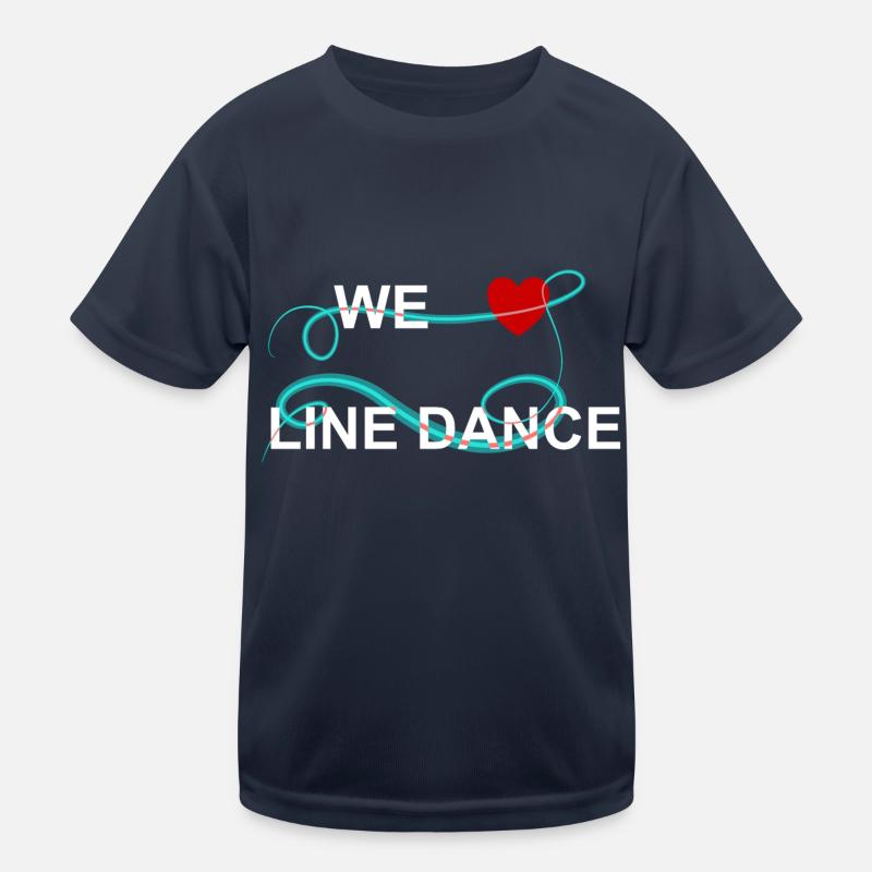 Wir lieben Line Dance Kinder Funktions-T-Shirt