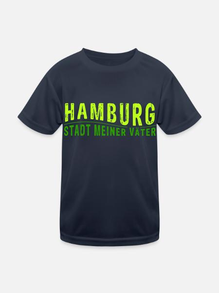 HAMBURG STADT MEINER VÄTER (Vectorgrafik) - Kinder Funktions-T-Shirt - Navy