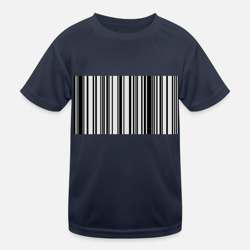 barcode - Kids Functional T-Shirt - navy