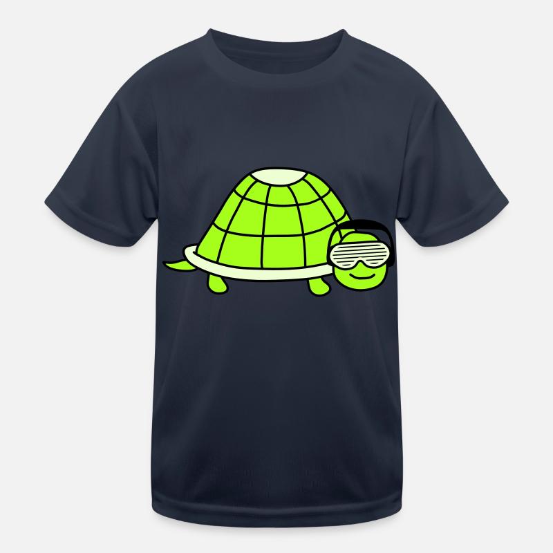 Cute Turtle Cute DJ Party Music Animal Kids Functional T-Shirt