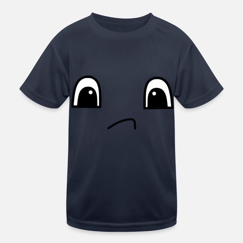 Cute sad face Kids Functional T-Shirt