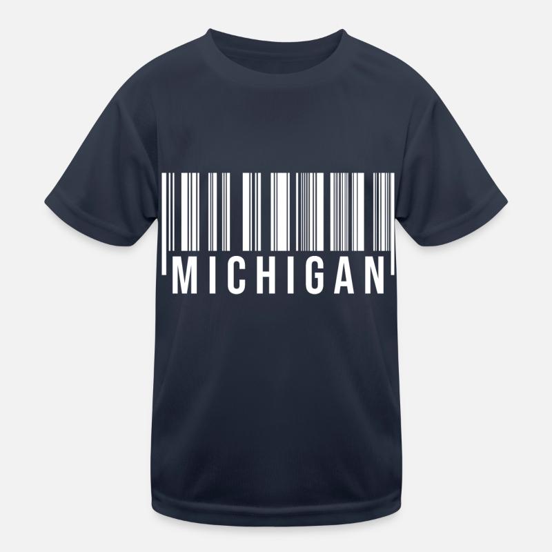 Michigan Barcode Kids Functional T-Shirt