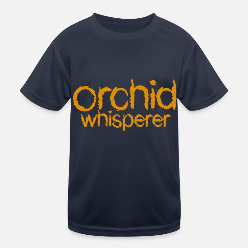 Orchideen Flüsterer Text Kinder Funktions-T-Shirt