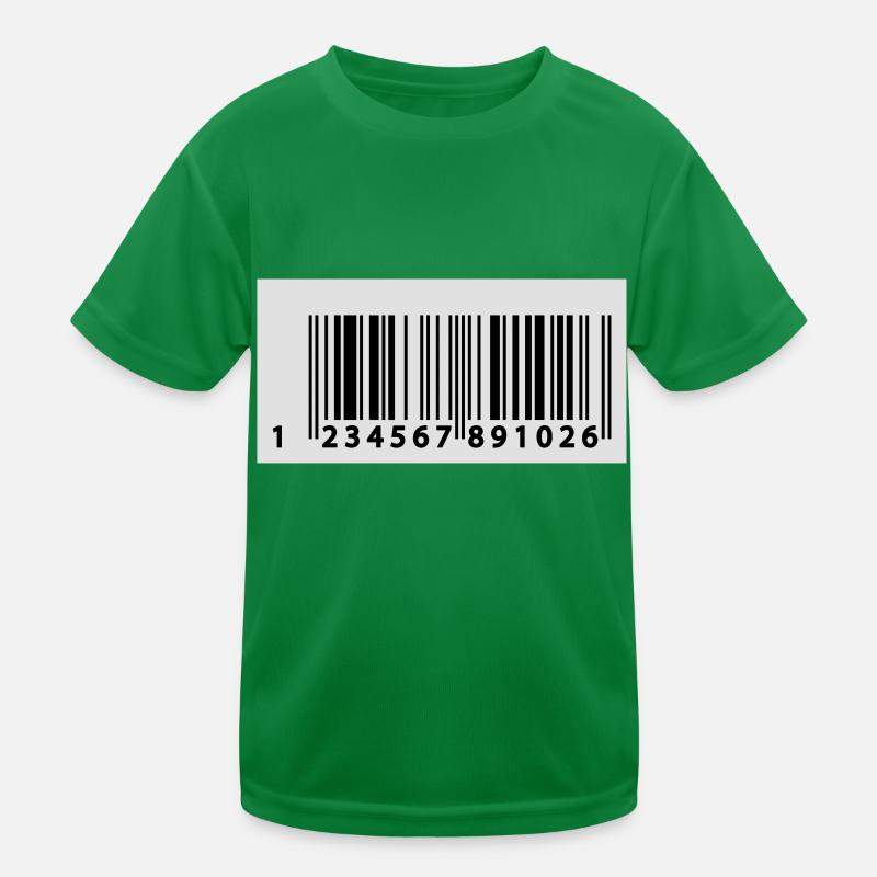 123456789106 EAN Code Kinder Funktions-T-Shirt