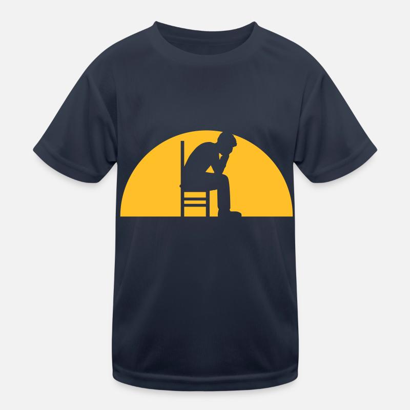 Sun depression man Kids Functional T-Shirt