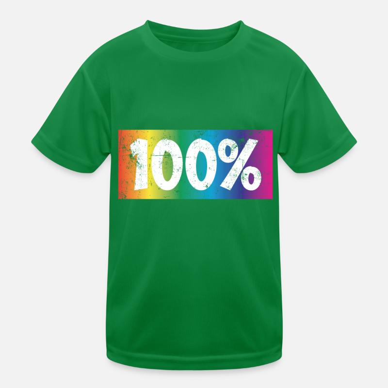 100 % Kinder Funktions-T-Shirt