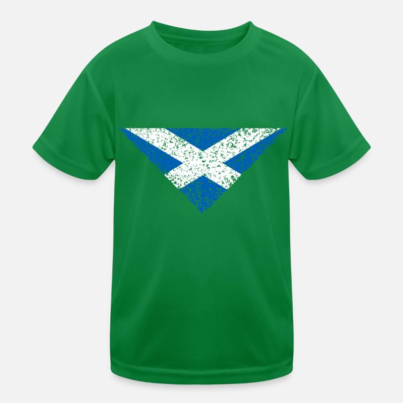 Triangle du drapeau de l’Écosse T-shirt sport Enfant
