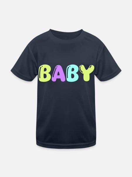 baby - Kinder Funktions-T-Shirt - Navy - Vorne