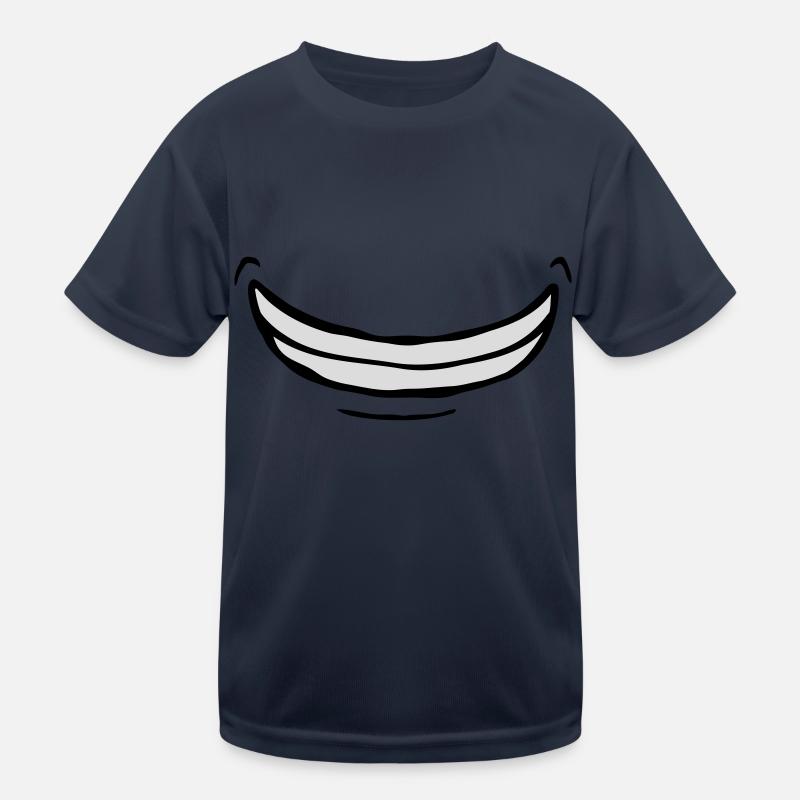 Wide exuberant comic grin Kids Functional T-Shirt