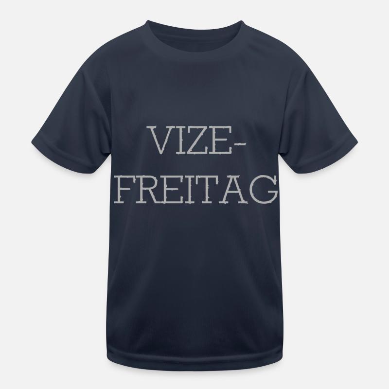Vize-Freitag - Kinder Funktions-T-Shirt - Navy