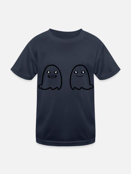 Ghosts - Kids Functional T-Shirt - navy - Front