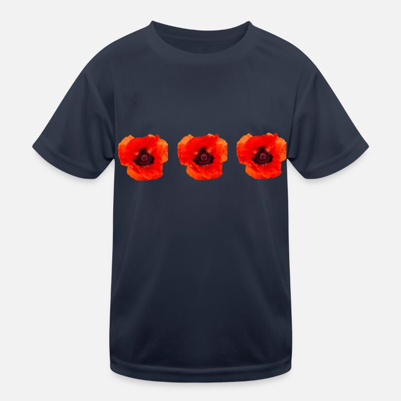 Mohn Kinder Funktions-T-Shirt