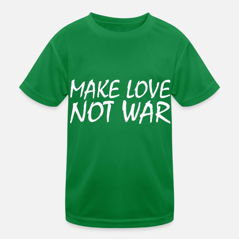 Make love not war Kids Functional T-Shirt