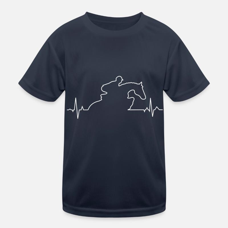 EKG Springreiten Kinder Funktions-T-Shirt