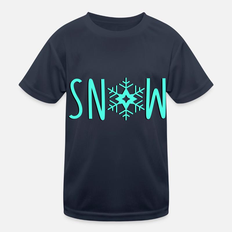 Snowflake Snow Kids Functional T-Shirt