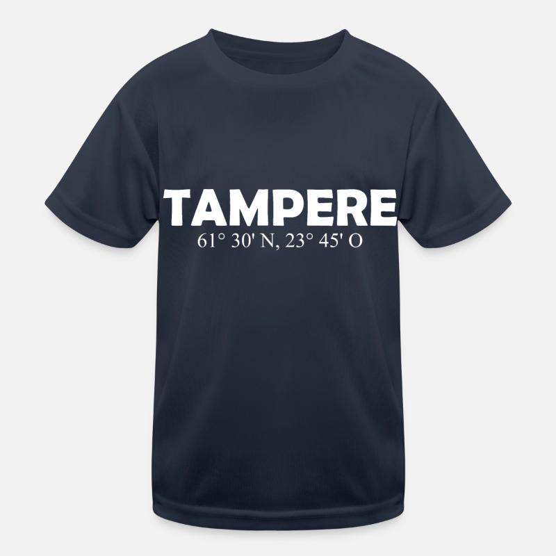 Tampere - Finlande - Coordonnées - Longitude T-shirt sport Enfant