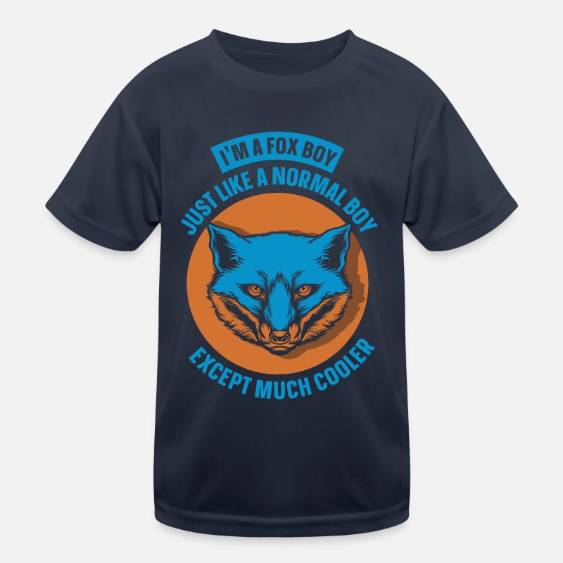 fox boy just like a normal boy Kinder Funktions-T-Shirt