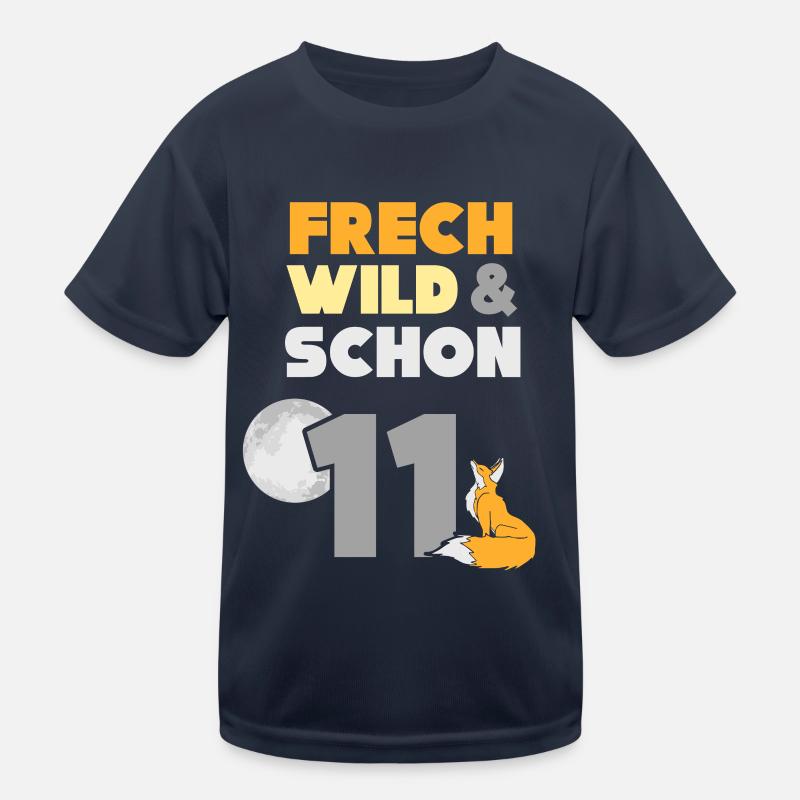 11 Jahre Geburtstag Junge Mädchen Fuchs Kinder Funktions-T-Shirt