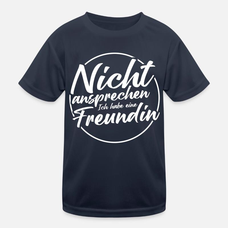 Nicht ansprechen Ich habe eine Freundin Kinder Funktions-T-Shirt