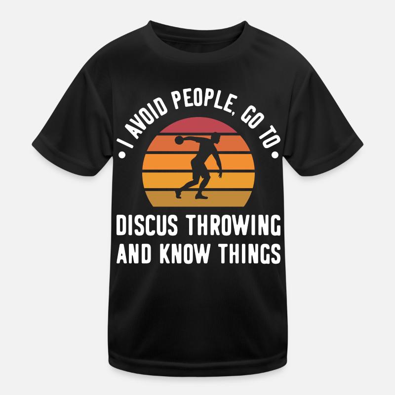 I avoid people go to Diskus werfen Kinder Funktions-T-Shirt