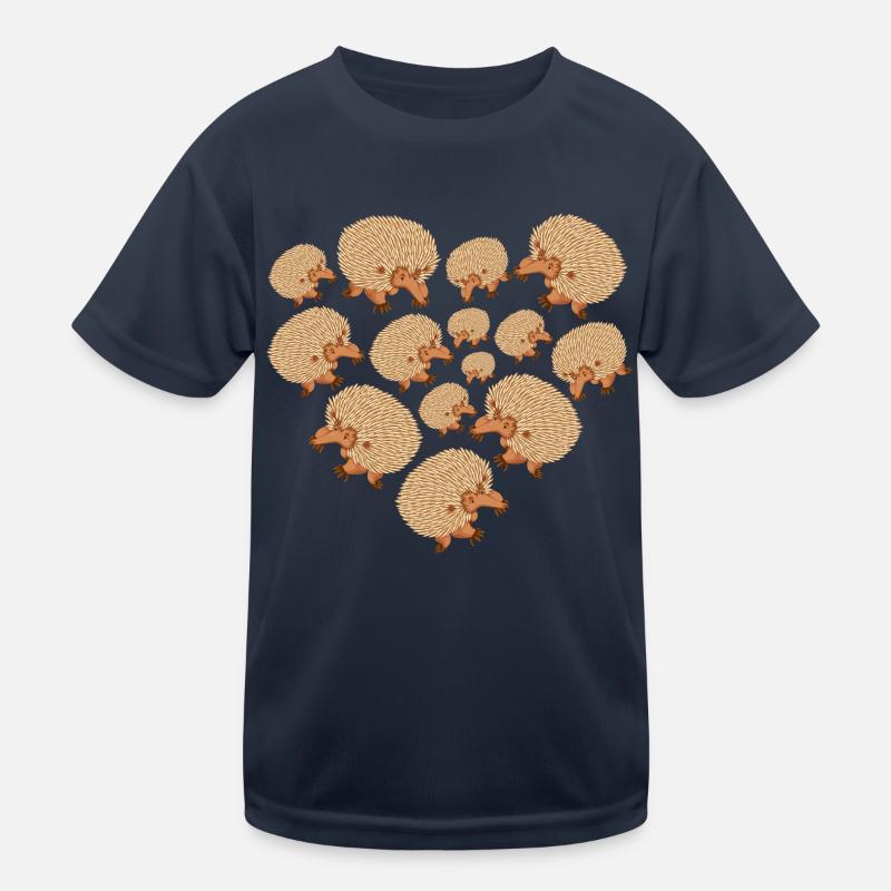 Herz Igel Kinder Funktions-T-Shirt