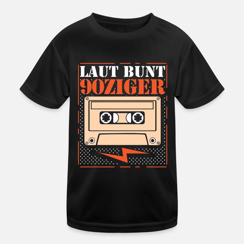 Laut Bunt 90ziger Kinder Funktions-T-Shirt