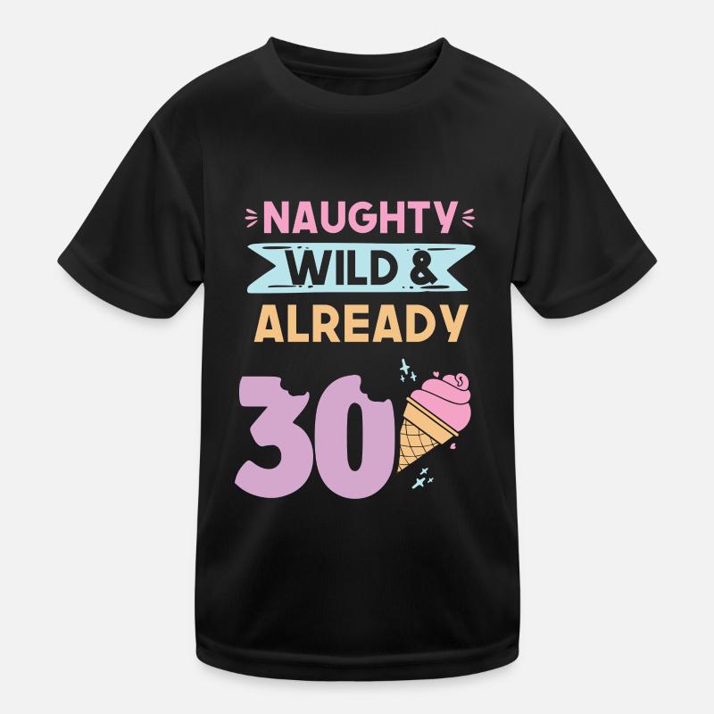 Geschenk 30 Jahre Geburtstag Eis essen Kinder Funktions-T-Shirt