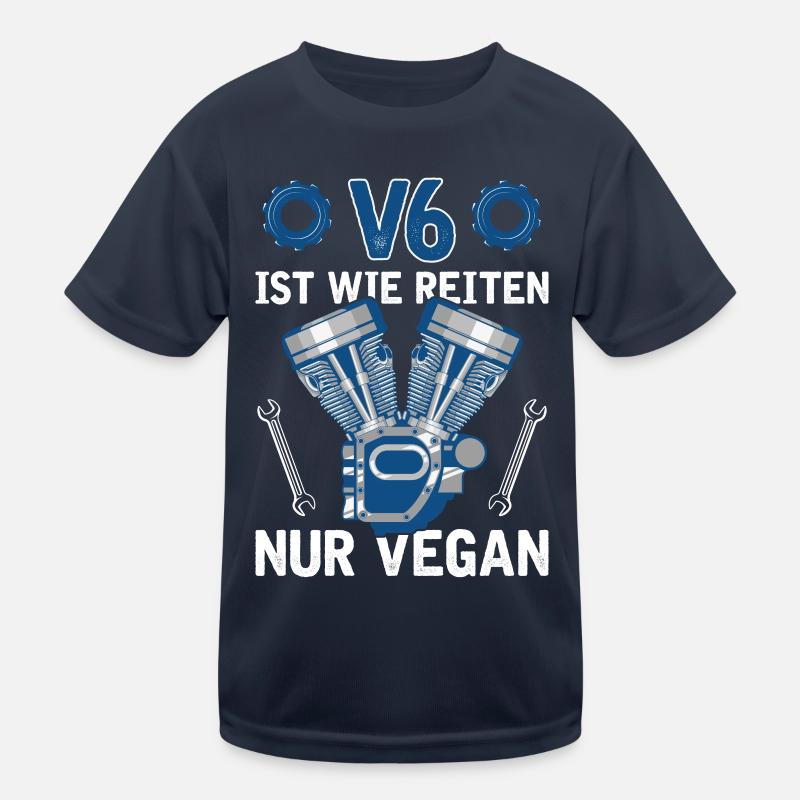 6 Zylinder Tuner Tuning V6 Kinder Funktions-T-Shirt