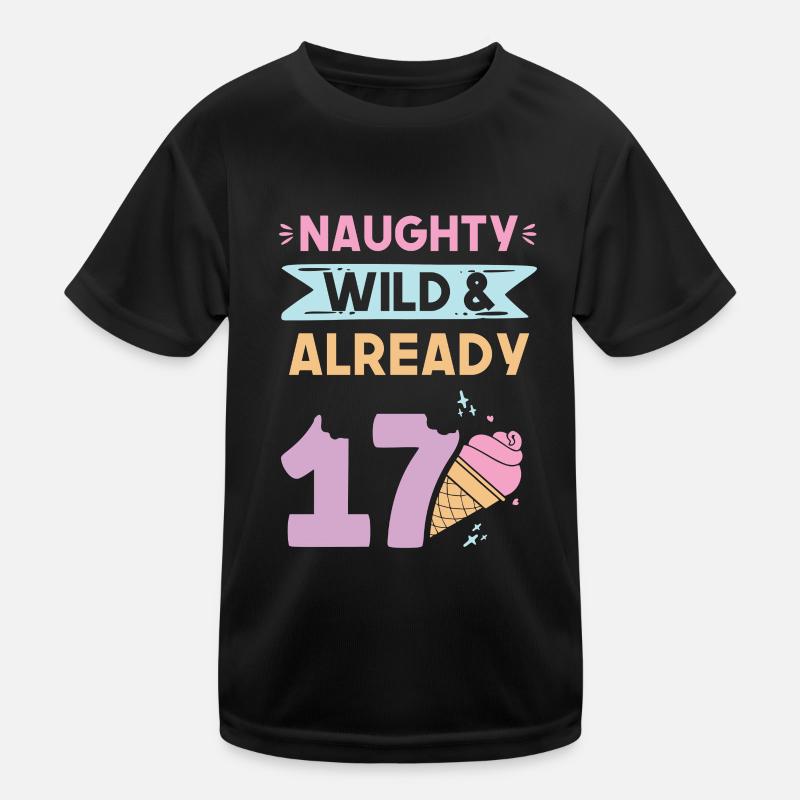 17 Jahre Geburtstag Eis essen Kinder Funktions-T-Shirt