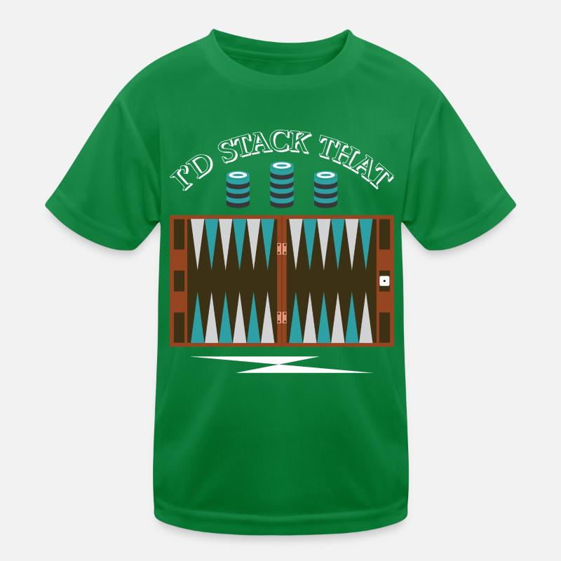 Backgammon Spiel Kinder Funktions-T-Shirt