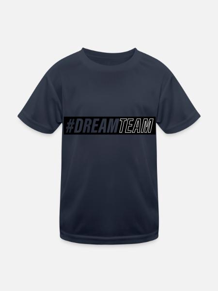 Dream Team - Kids Functional T-Shirt - navy - Front