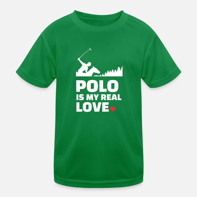 Ich Liebe Polo Kinder Funktions-T-Shirt
