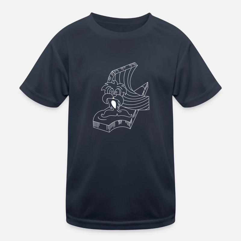 Pinguinmann auf Eisscholle Kinder Funktions-T-Shirt