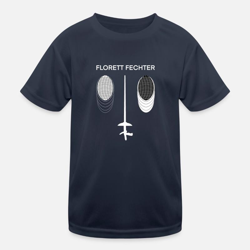 Fechten Fechter Florett Geschenk Kinder Funktions-T-Shirt
