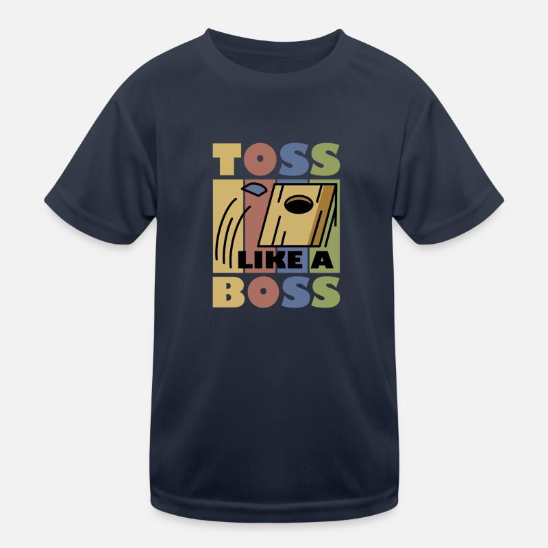 Cadeau de jeu d’été Cornhole T-shirt sport Enfant