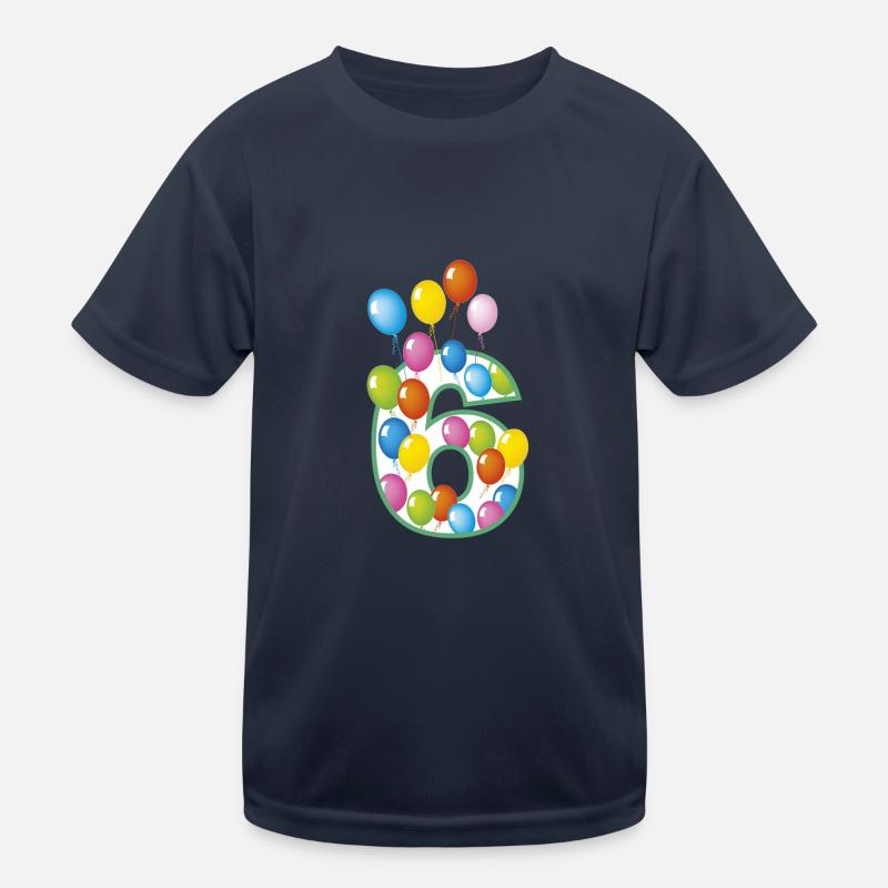Sechster Geburtstag 6 Kinder Funktions-T-Shirt