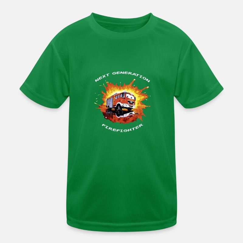 next generation-Feuerwehr Nachwuchs Comic Kinder Funktions-T-Shirt