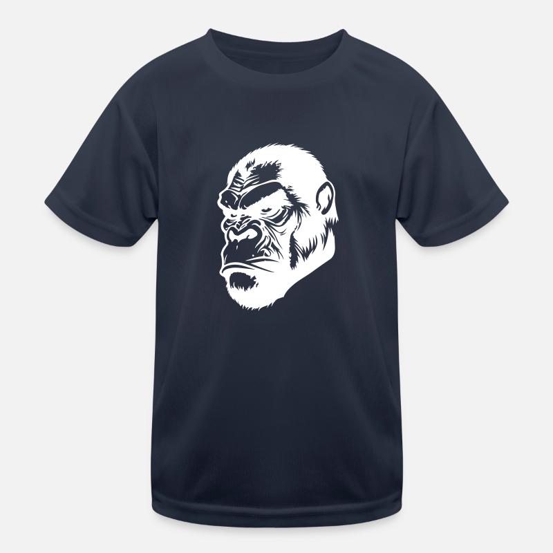 Gorilla Head Kids Functional T-Shirt