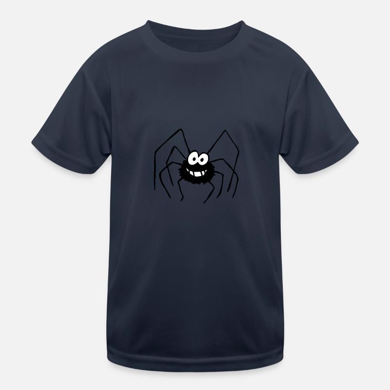 Die Spinne - Kinder Funktions-T-Shirt - Navy