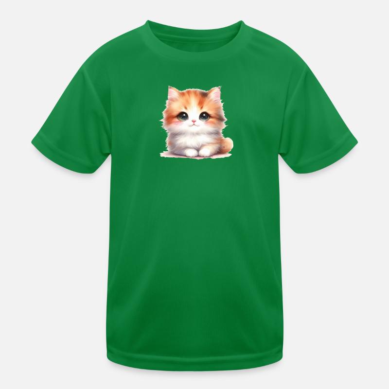 Chat mignon T-shirt sport Enfant