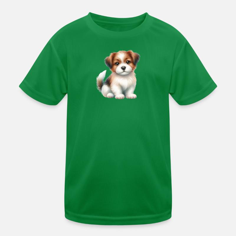 Chien mignon T-shirt sport Enfant